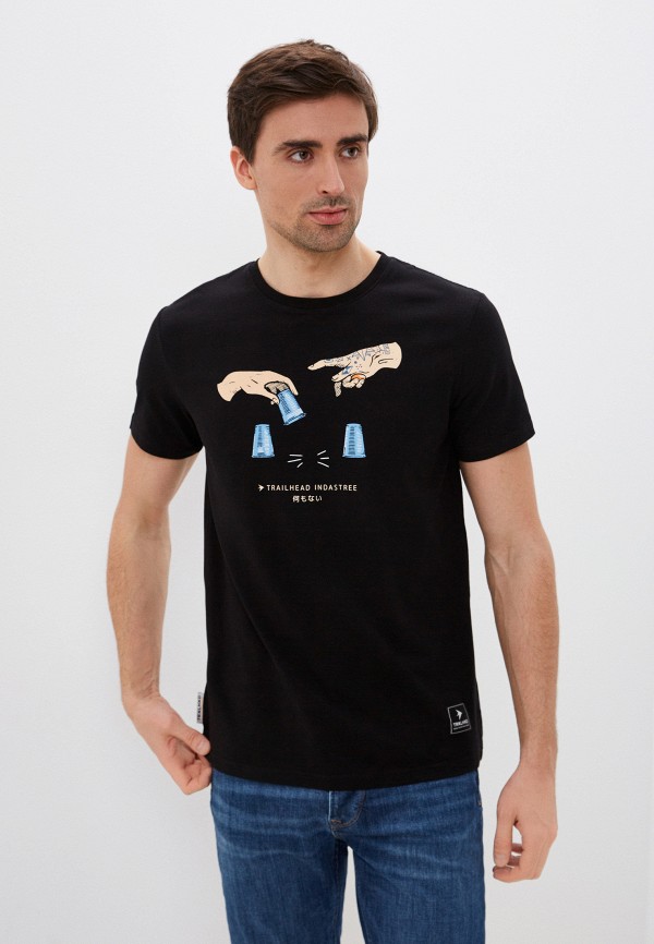 мужская спортивные футболка trailhead, черная