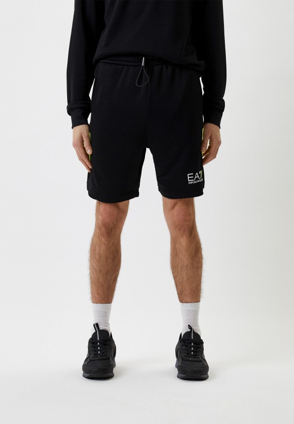 мужские спортивные шорты ea7, черные