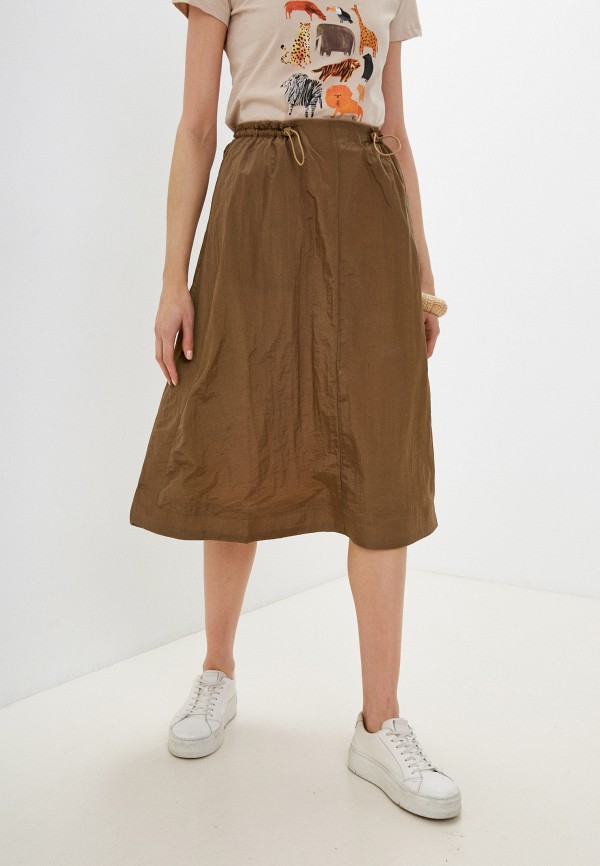 женская юбка s.oliver, коричневая