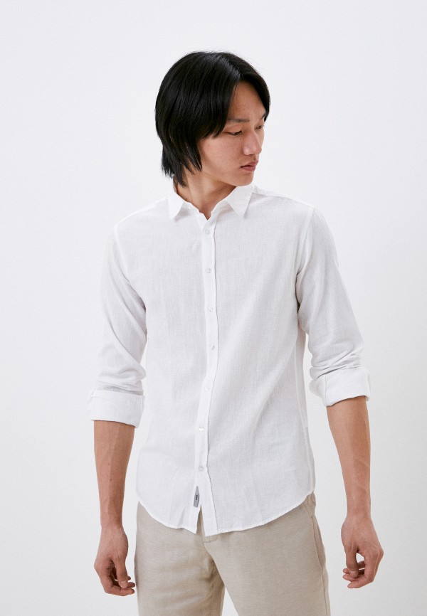 мужская рубашка с длинным рукавом mexx, белая