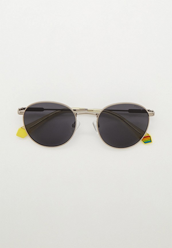 женские солнцезащитные очки polaroid, серебряные