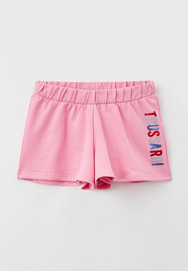 спортивные шорты trussardi kids для девочки, розовые