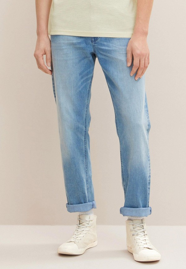мужские зауженные джинсы tom tailor, голубые