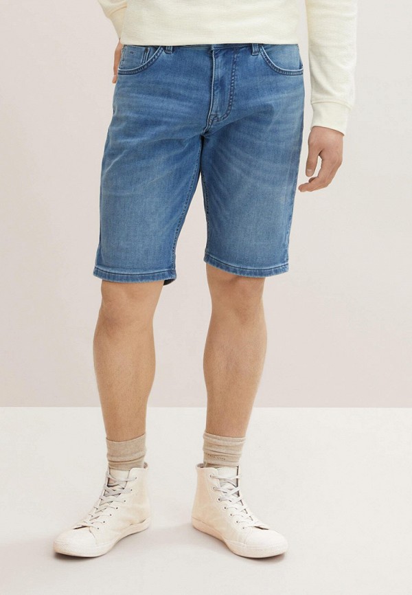 мужские джинсовые шорты tom tailor, синие