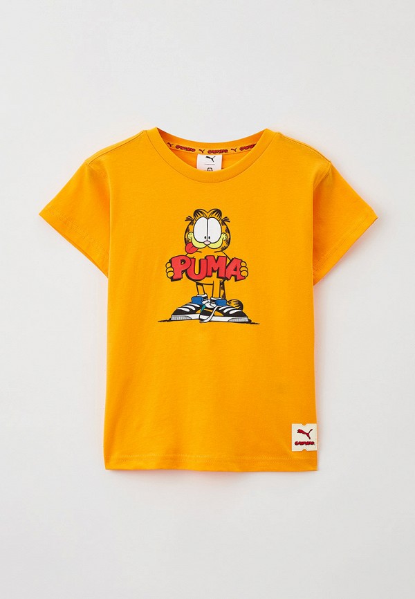 футболка puma малыши, оранжевая