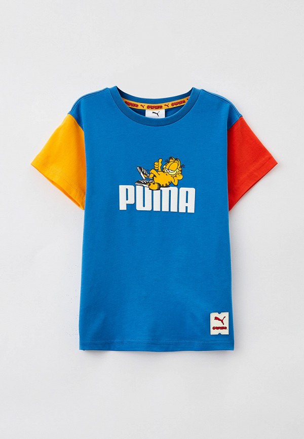 футболка puma малыши, голубая