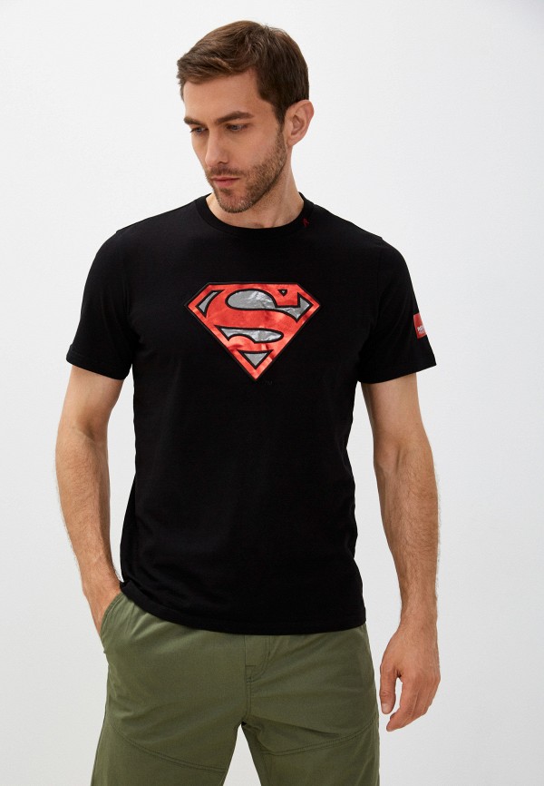 мужская футболка с коротким рукавом replay, черная