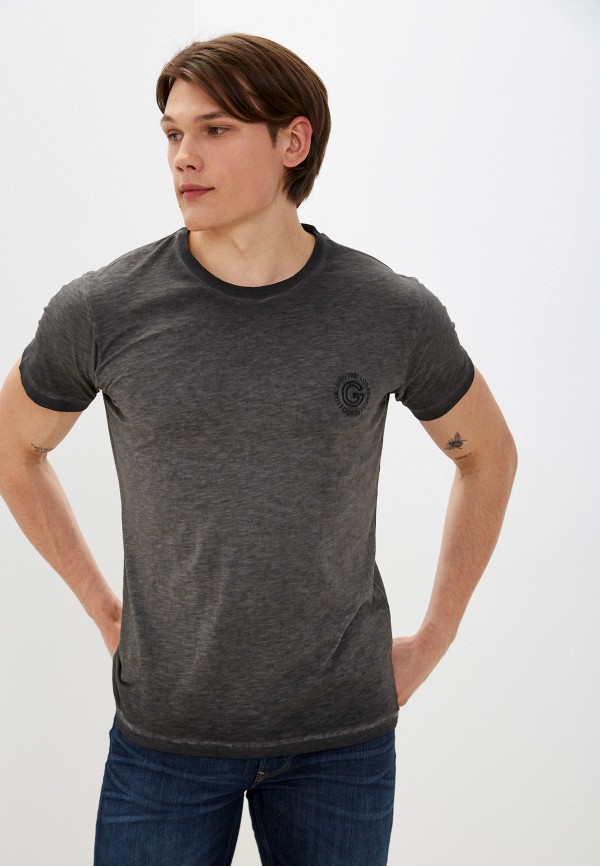 мужская футболка с коротким рукавом guess, серая