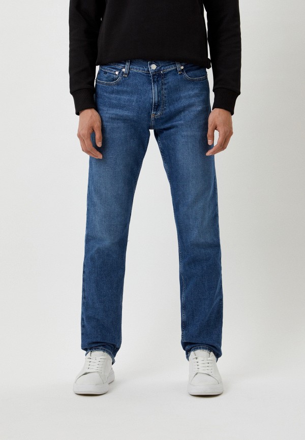 мужские прямые джинсы calvin klein, синие