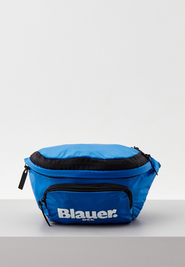 мужская сумка blauer, синяя