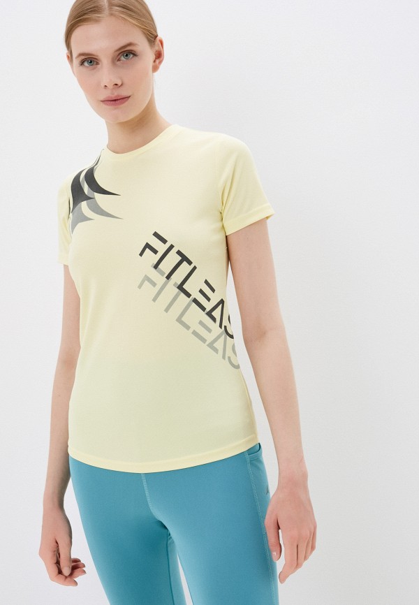 женская футболка fitleasure, желтая