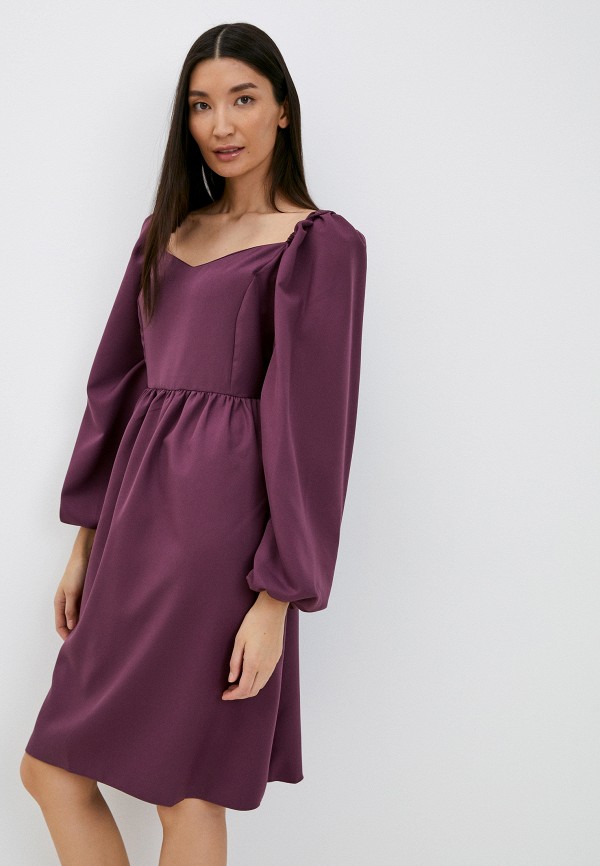 женское повседневные платье lawwa, фиолетовое