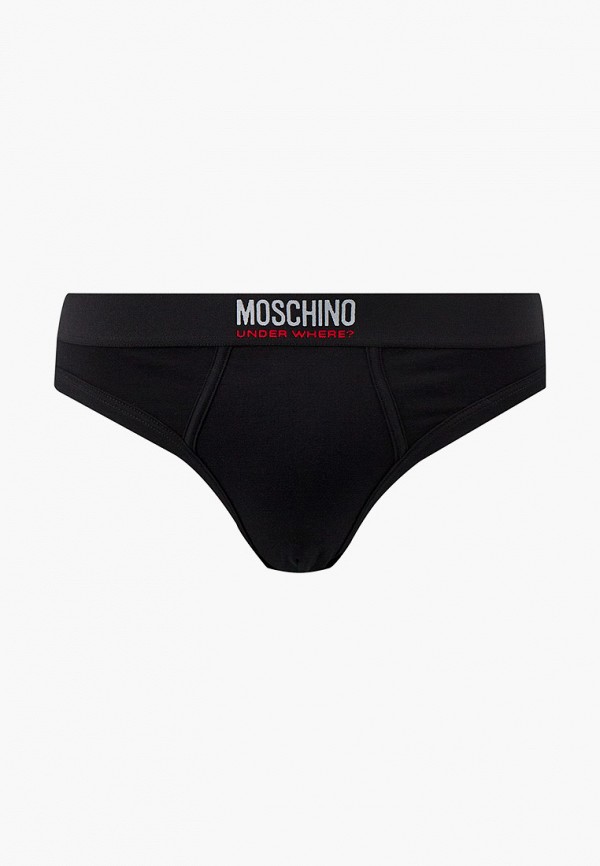 мужские трусы-брифы moschino underwear, черные