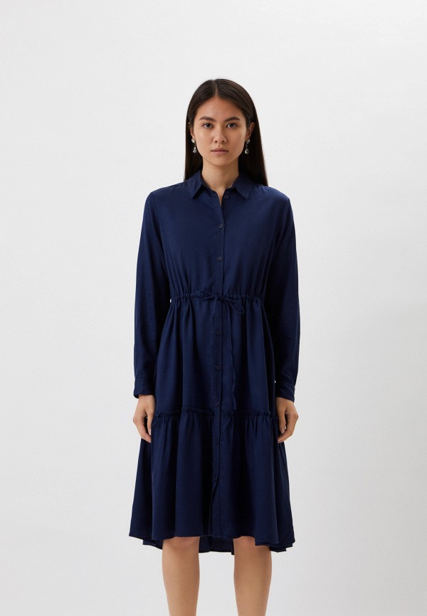 женское платье french connection, синее