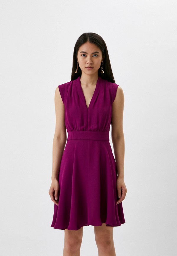 женское повседневные платье french connection, фиолетовое