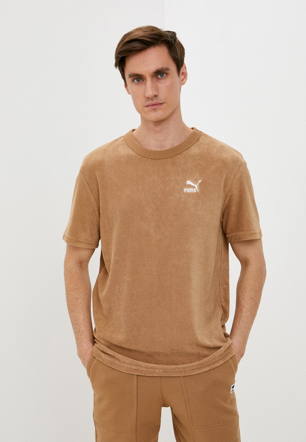 мужская спортивные футболка puma, коричневая