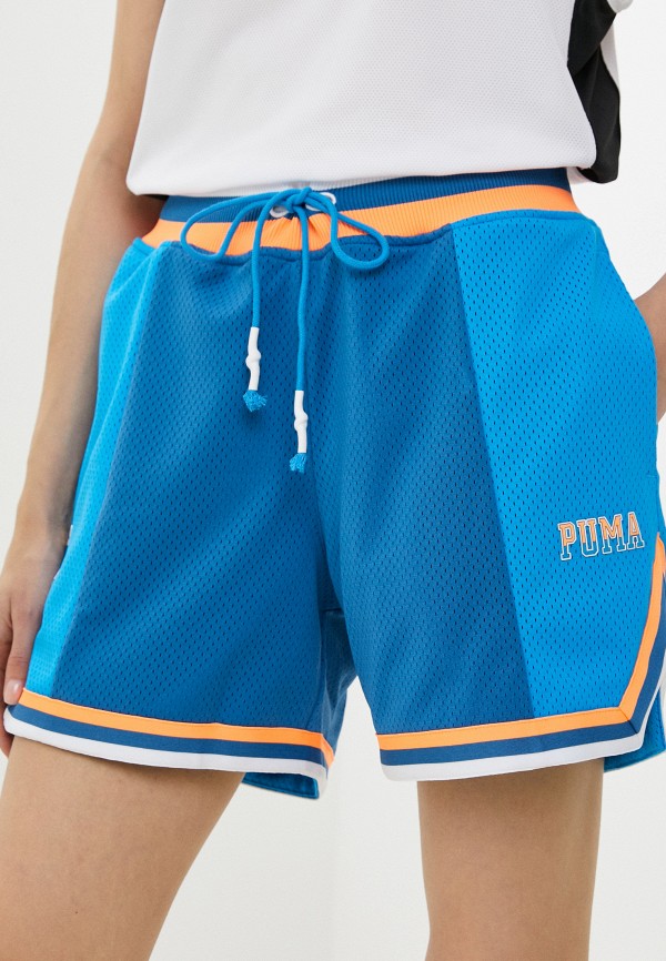 женские спортивные шорты puma, голубые