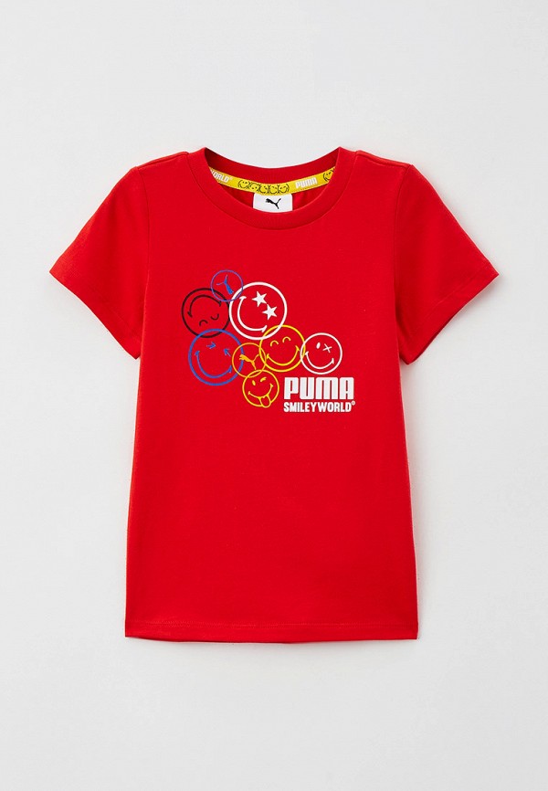футболка puma малыши, красная