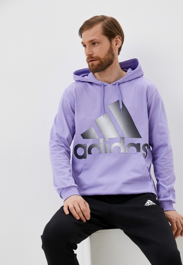 мужские худи adidas, фиолетовые