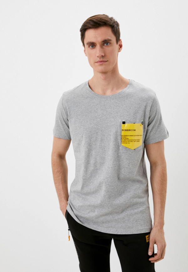 мужская футболка с коротким рукавом rnt23, серая
