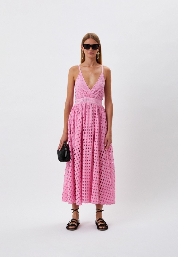 женское платье solid & striped, розовое