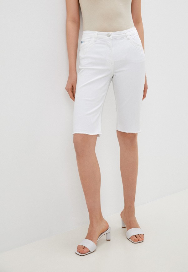 женские джинсовые шорты betty barclay, белые