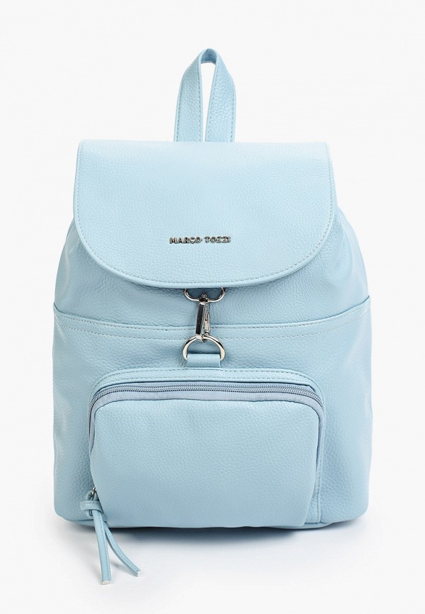 женский рюкзак marco tozzi, голубой