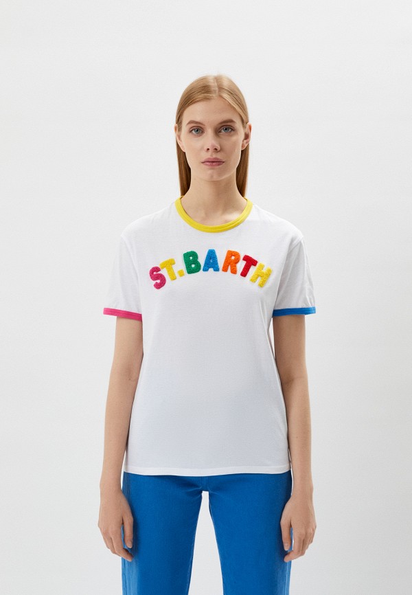 женская футболка mc2 saint barth, белая
