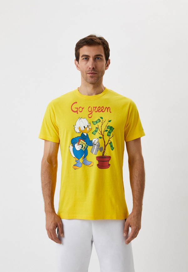 мужская футболка mc2 saint barth, желтая