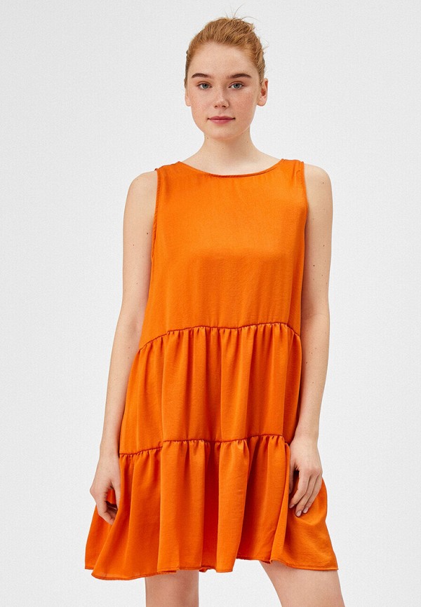 женское повседневные платье koton, оранжевое