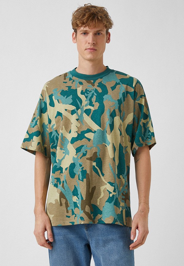 мужская футболка с коротким рукавом koton, разноцветная