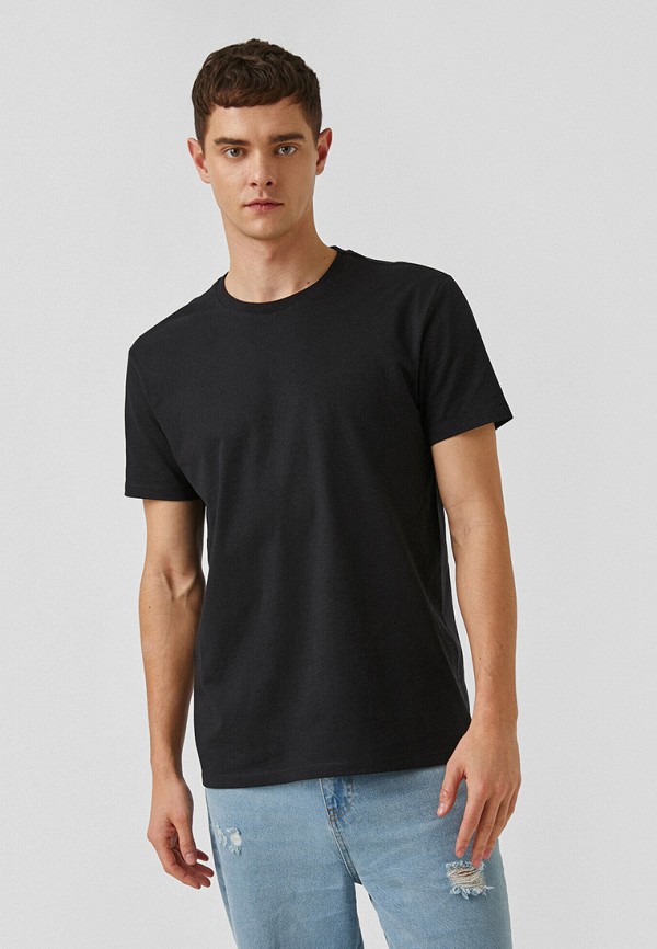 мужская футболка koton, черная