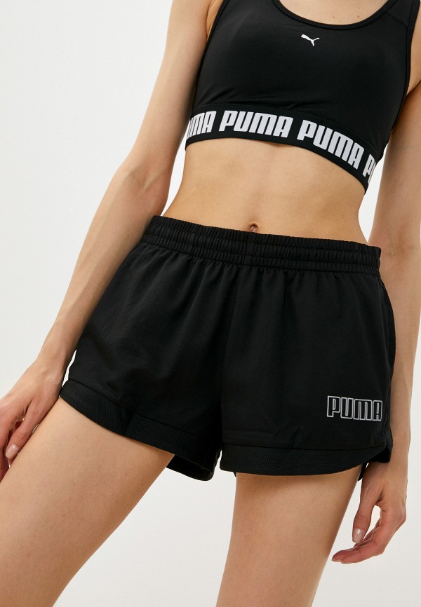 женские спортивные шорты puma, черные