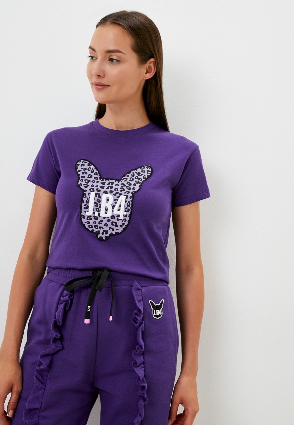 женская футболка j.b4, фиолетовая
