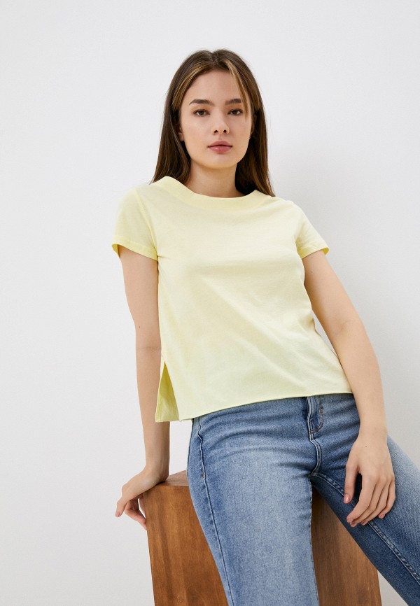 женская футболка silvian heach, желтая