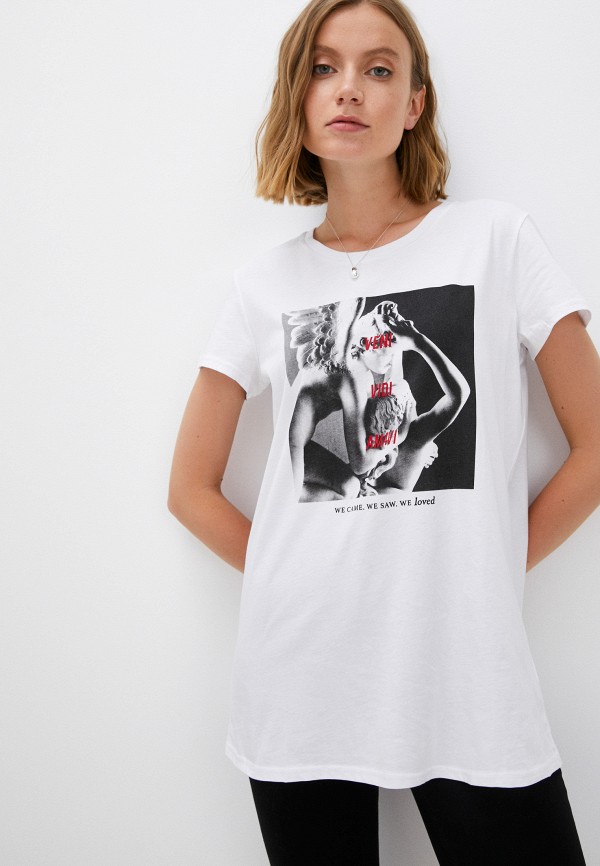женская футболка silvian heach, белая