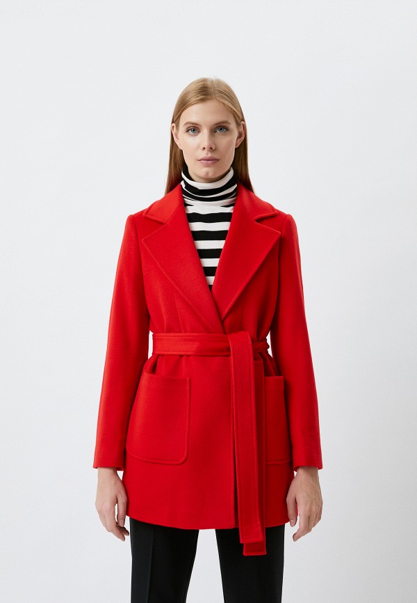 женское пальто max&co, красное