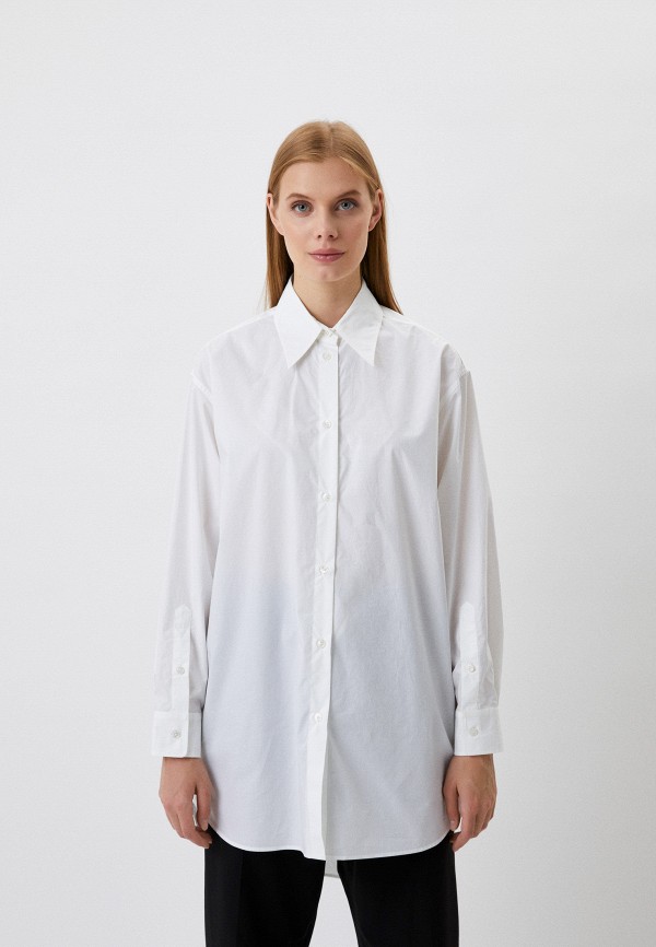 женская блузка mm6 maison margiela, белая