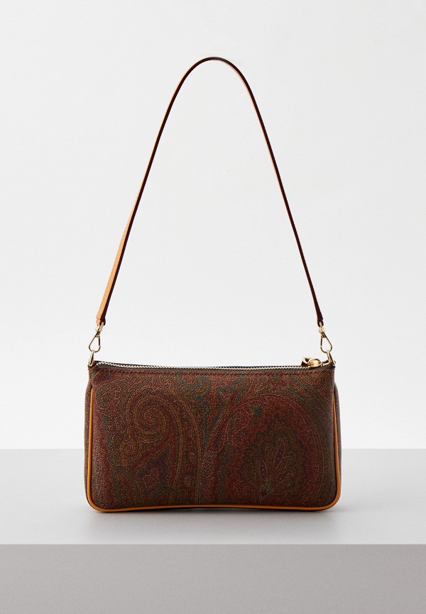 женская сумка etro, коричневая