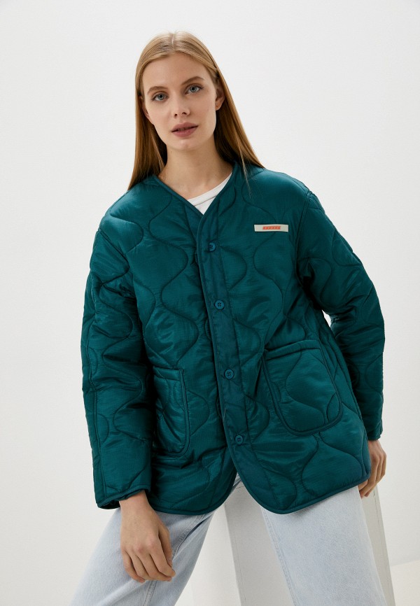 женская куртка fadas, зеленая