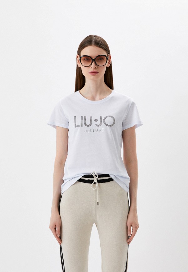 женская футболка liu jo, белая