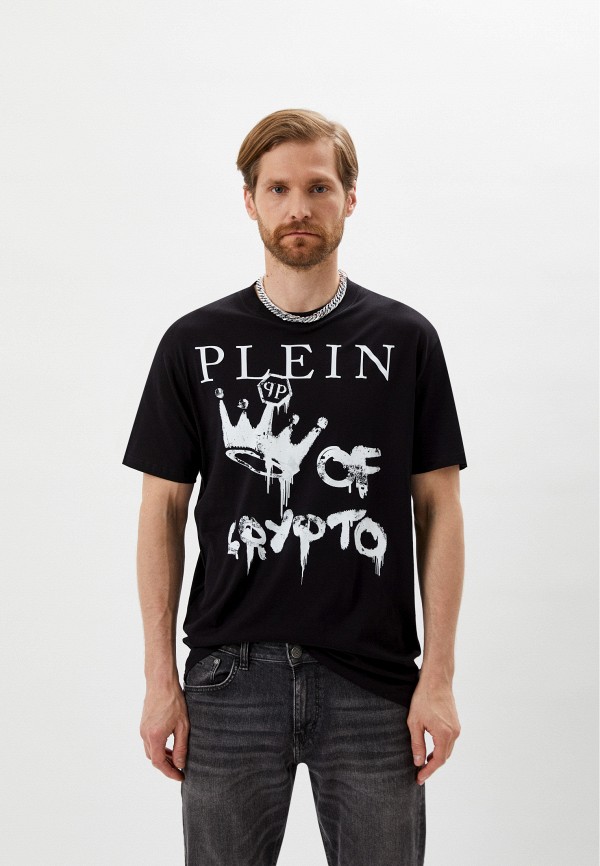 мужская футболка philipp plein, черная