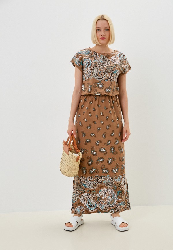 женское платье toku tino, коричневое