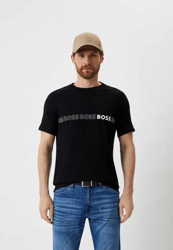 мужская футболка boss, черная
