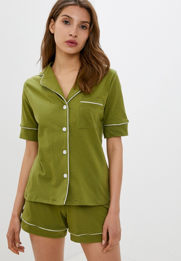 женская пижама rene santi, зеленая