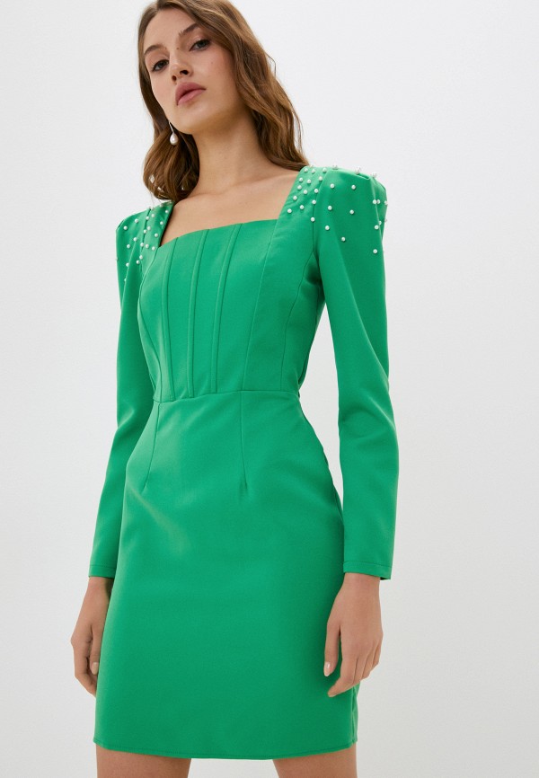 женское платье-футляр rainrain, зеленое