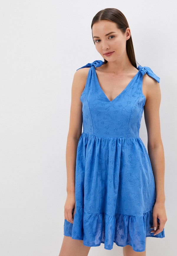 женское повседневные платье aaquamarina, голубое