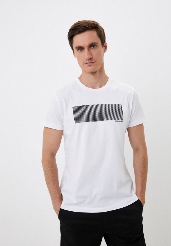 мужская футболка с коротким рукавом boris becker, белая