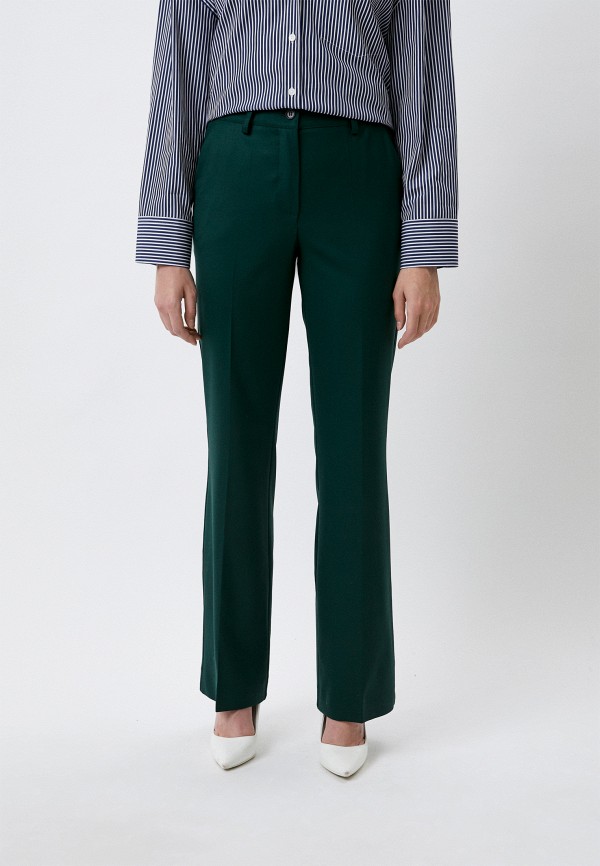 женские повседневные брюки p.a.r.o.s.h, зеленые