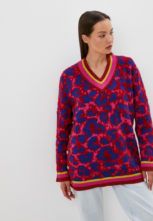 женский пуловер silvian heach, разноцветный
